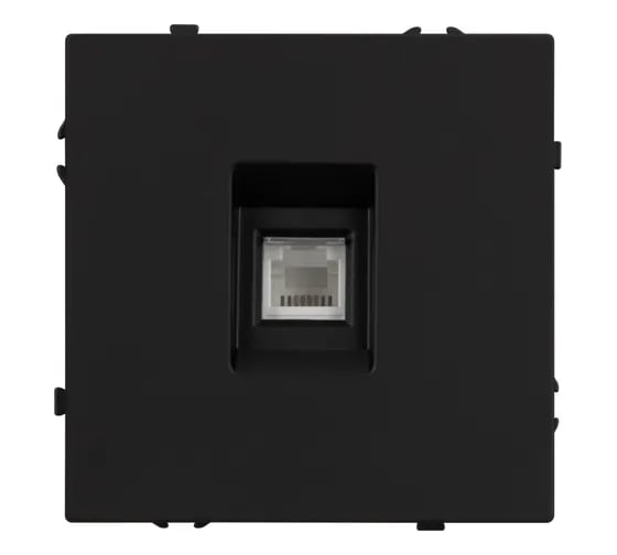 Розетка телефонная Arlight ARL NOBE софт-тач черный оникс SCT-MTL1-SFPL-BK 1шт 054301(1)