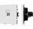 Розетка телефонная Arlight ARL NOBE софт-тач белый кварц SCT-MTL1-SFPL-WH 1шт 054300(1) 3