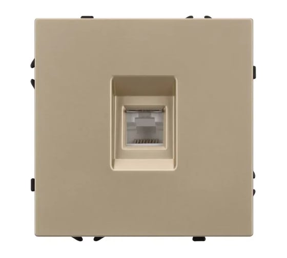Розетка телефонная Arlight ARL NOBE софт-тач золотой песок SCT-MTL1-SFPL-GD 1шт 054302(1)