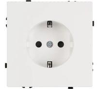 Розетка Arlight ARL NOBE заземляющий контакт, со шторками софт-тач белый кварц SCT-MEU-SFPL-WH 1шт 054276(1)