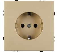 Розетка Arlight ARL NOBE заземляющий контакт, со шторками софт-тач золотой песок SCT-MEU-SFPL-GD 1шт 054278(1)