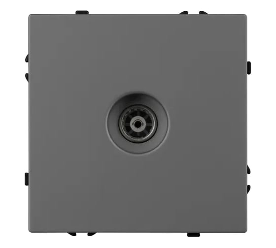 Розетка ТВ Arlight ARL NOBE софт-тач серый базальт SCT-MTV1-SFPL-GR 1шт 054295(1)