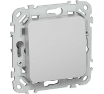 Выключатель IEK FLITE 1-клавишный 10А ВС11-1-0-ФлА алюминий FI-V10-0-10-1-K47