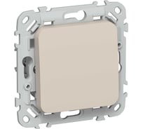 Выключатель IEK FLITE 1-клавишный 10А ВС11-1-0-ФлЛ льняной FI-V10-0-10-1-K88