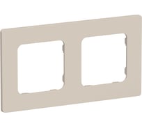 Рамка IEK FLITE 2-местная РУ-2-К-ФлЛ льняной FI-M22-32-20-K88