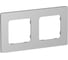 Рамка IEK FLITE 2-местная РУ-2-К-ФлА алюминий FI-M22-32-20-K47 1