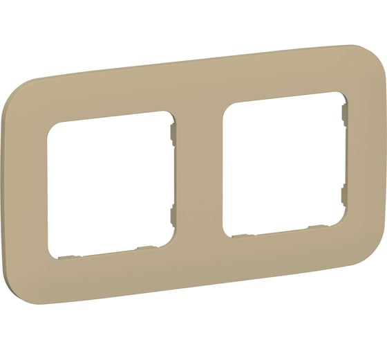 Рамка IEK FLITE 2-местная РУ-2-А-ФлХ хаки FI-M22-31-20-K59