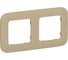 Рамка IEK FLITE 2-местная РУ-2-А-ФлХ хаки FI-M22-31-20-K59 1