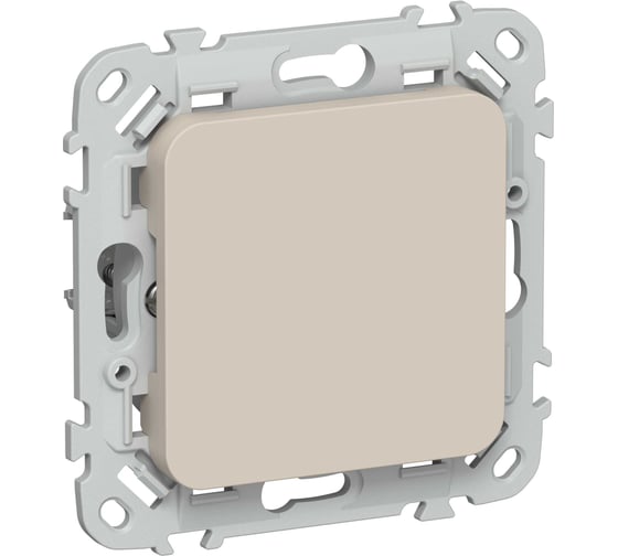 Заглушка с суппортом IEK FLITE ЗГ-ФлЛ льняной FI-PL10-K88