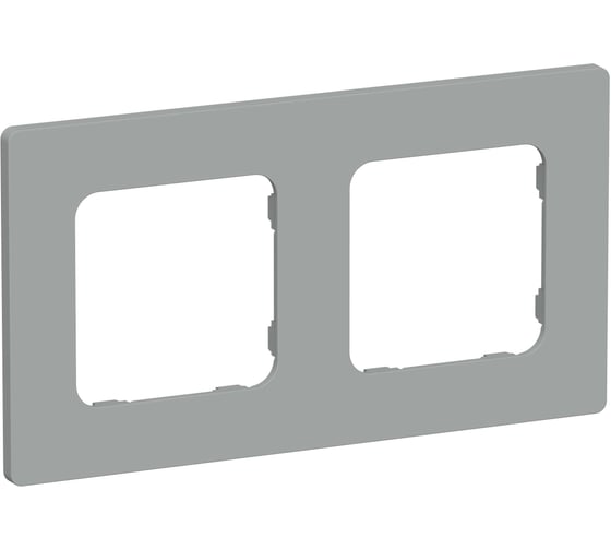 Рамка IEK FLITE 2-местная РУ-2-К-ФлС серый FI-M22-32-20-K03