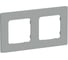 Рамка IEK FLITE 2-местная РУ-2-К-ФлС серый FI-M22-32-20-K03 1