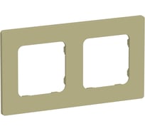 Рамка IEK FLITE 2-местная РУ-2-К-ФлО оливковый FI-M22-32-20-K26