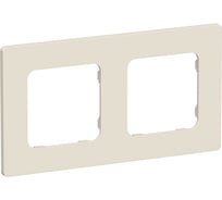 Рамка IEK FLITE 2-местная РУ-2-К-ФлСл сливочный FI-M22-32-20-K86