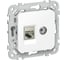 Розетка IEK FLITE 2-местная RJ45/TV категория 5Е STP РКТВ5е-2-1-ФлБ белый FI-AK21-1-K01 2