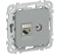 Розетка IEK FLITE 2-местная RJ45/TV категория 5Е STP РКТВ5е-2-1-ФлС серый FI-AK21-1-K03 1