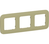 Рамка IEK FLITE 3-местная РУ-3-А-ФлО оливковый FI-M32-31-20-K26