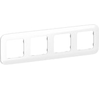 Рамка IEK FLITE 4-местная РУ-4-А-ФлБ белый FI-M42-31-20-K01