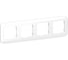 Рамка IEK FLITE 4-местная РУ-4-А-ФлБ белый FI-M42-31-20-K01 1