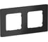 Рамка IEK FLITE 2-местная РУ-2-К-ФлЧ черный FI-M22-32-20-K02 1