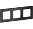 Рамка IEK FLITE 3-местная РУ-3-К-ФлЧ черный FI-M32-32-20-K02 1