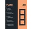 Рамка IEK FLITE 3-местная РУ-3-К-ФлЧ черный FI-M32-32-20-K02 3