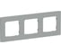 Рамка IEK FLITE 3-местная РУ-3-К-ФлС серый FI-M32-32-20-K03 1