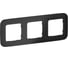 Рамка IEK FLITE 3-местная РУ-3-А-ФлЧ черный FI-M32-31-20-K02 1