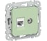 Розетка IEK FLITE 2-местная RJ45/TV категория 5Е UTP РКТВ5е-2-0-ФлФ фисташковый FI-AK22-1-K93 1