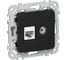 Розетка IEK FLITE 2-местная RJ45/TV категория 6 UTP РКТВ6-2-0-ФлЧ черный FI-AK22-2-K02 1