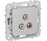 Розетка RCA IEK FLITE РАрса-ФлА алюминий FI-R10-K47 1