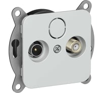 Розетка IEK FLITE 2-местная TV+SAT экранированная оконечная РТВс-2-1-1-ФлЖ жемчуг FI-AF23-O-K36
