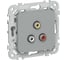 Розетка RCA IEK FLITE РАрса-ФлС серый FI-R10-K03 1