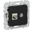 Розетка IEK FLITE 2-местная RJ45/TV категория 6 STP РКТВ6-2-1-ФлЧ черный FI-AK21-2-K02 2