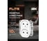 Розетка IEK FLITE 2-я без з/к/ш б/к 10А РС02-1-ФлБ белый FI-R20-10-1-K01 3