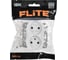 Розетка IEK FLITE 2-я без з/к с з/ш б/к 10А РСш02-1-ФлБ белый FI-R23-10-1-K01 2