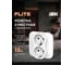 Розетка IEK FLITE 2-я с з/к без з/ш 16А РС12-0-А-ФлБ белый FI-R21A-16-K01 2