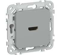 Розетка HDMI IEK FLITE РШДМА-ФлС серый FI-H10-K03
