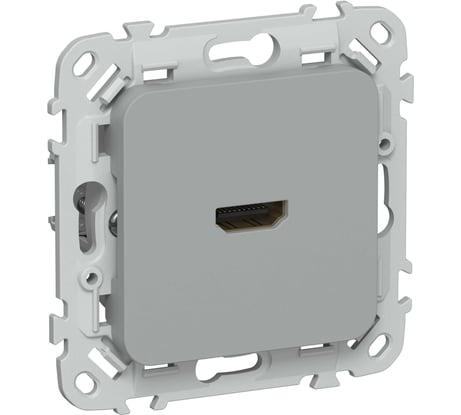 Розетка HDMI IEK FLITE РШДМА-ФлС серый FI-H10-K03
