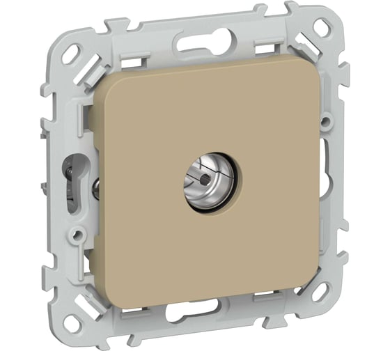 Розетка TV IEK FLITE экранированная проходная тип M РТВм-1-1-2-ФлХ хаки FI-A13-P-K59