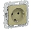 Розетка IEK FLITE с з/к без з/ш б/к 16А РС11-1-ФлО оливковый FI-R11-16-1-K26 1