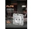 Розетка IEK FLITE без з/к с з/ш б/к 10А РСш01-1-ФлА алюминий FI-R13-10-1-K47 2