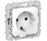 Розетка IEK FLITE с з/к без з/ш 16А РС11-0-ФлБ белый FI-R11-16-K01 1