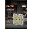 Розетка IEK FLITE без з/к с з/ш б/к 10А РСш01-1-ФлО оливковый FI-R13-10-1-K26 2