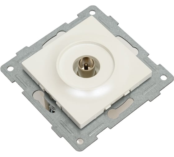 Механизм антенной розетки GUSI ELECTRIC одинарной, СУ, жемчуг С11А1-028