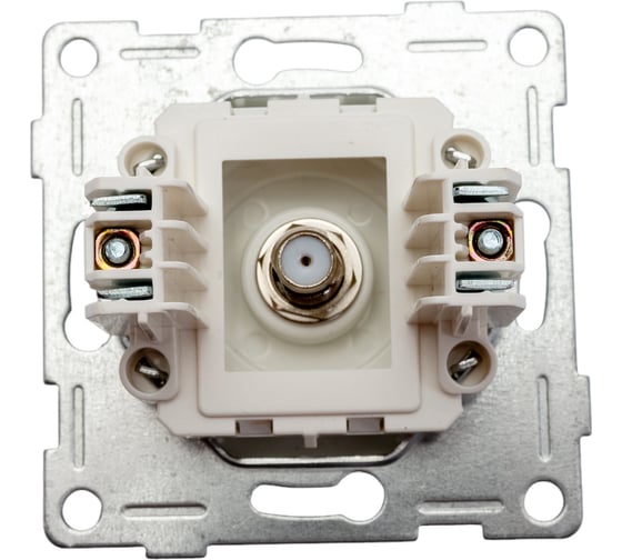 Механизм антенной розетки GUSI ELECTRIC одинарной, СУ, жемчуг С10А1-028