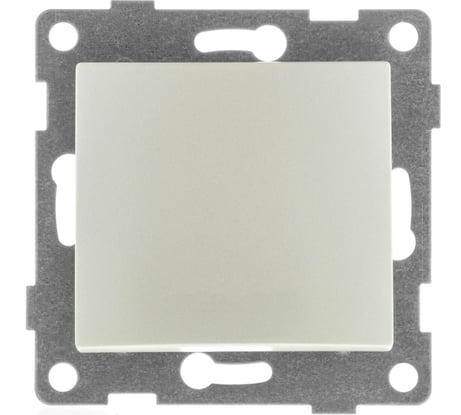 Механизм проходного переключателя GUSI ELECTRIC 1 клавиша, СУ, 10А, 250В, жемчуг С10В4-028