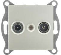 Механизм розетки GUSI ELECTRIC TV+SAT, оконечной, СУ, жемчуг С11TS1-028