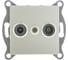 Механизм розетки GUSI ELECTRIC TV+SAT, оконечной, СУ, жемчуг С11TS1-028 1