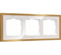 Рамка на 3 поста Werkel Baguette W0032853 (белый/золотистая латунь) a072284