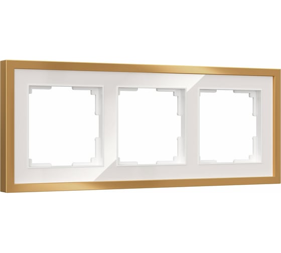 Рамка на 3 поста Werkel Baguette W0032853 (белый/золотистая латунь) a072284